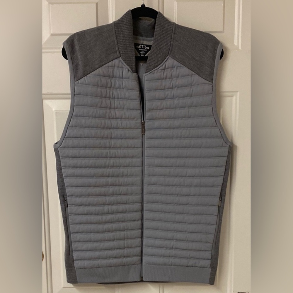 AdiPure by Adidas Grey Quilted Vest Size Large